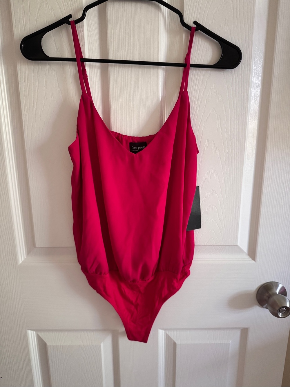 NWT free press bright fuchsia one-piece bodysuit